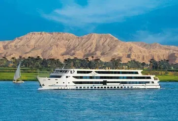 The Oberoi Zahra, Luxury Nile Cruiser, Egypt; Luxury Suite with private decks and an outdoor Jacuzzi