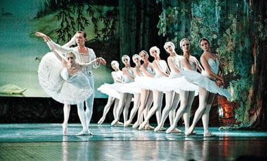 The Royal Russian Ballet performs Swan Lake at the Jinsha theatre in Chengdu, China