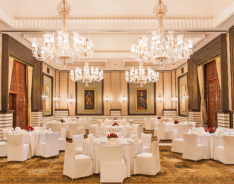 Ballroom at The Oberoi Amarvilas – elegant venue for luxury events in Agra.