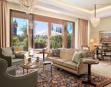 Presidential villa entrance at 5 Star Hotel Marrakech