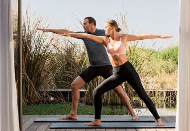 Sunrise yoga experience at The Oberoi Marrakech, 5 Star retreat