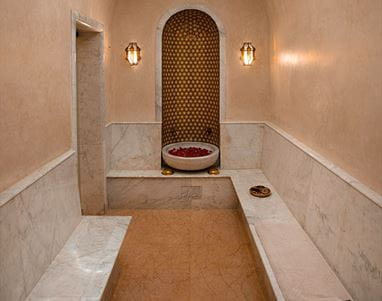 Moroccan hammam interior, The Oberoi Marrakech spa