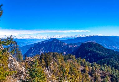 Majestic mountains and forest in Shimla, near a luxury hotel