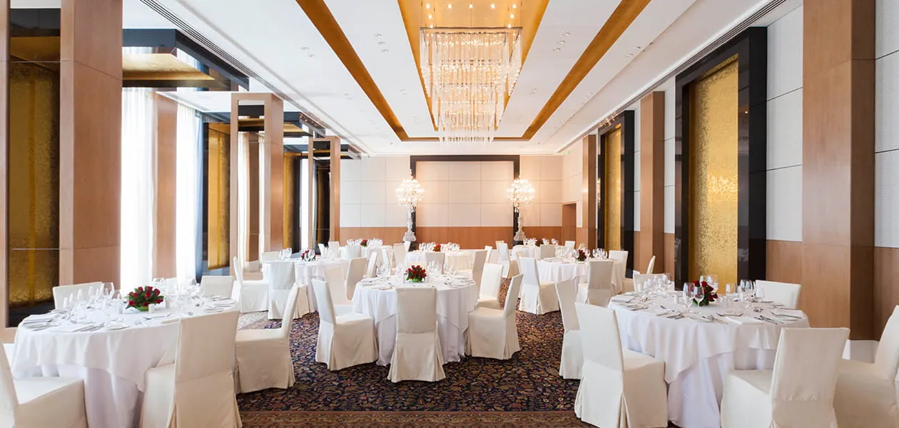 Event or meeting room setup at The Oberoi New Delhi, 5 star hotel.