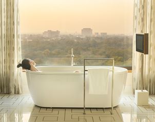 Kohinoor suite interior at The Oberoi New Delhi, 5 star hotel.