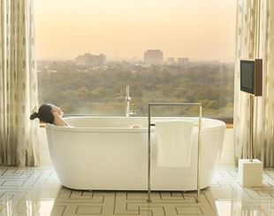 Kohinoor suite interior at The Oberoi New Delhi, 5 star hotel.