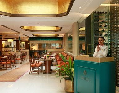 Luxury setting at The Oberoi New Delhi, 5 star hotel.