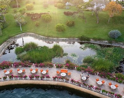 Refined culinary setup at Promenade, The Oberoi Sukhvilas, New Chandigarh.