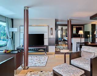 Luxury suite with lounge seating on Nile Cruise Zahra