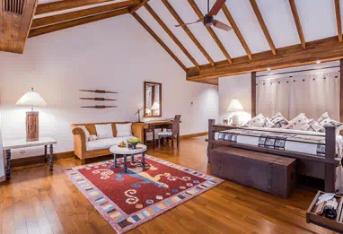 The Oberoi Lombok  Luxury Pavilion Garden view bedroom