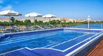 Swimming Pool at The Oberoi Philae Luxury Nile Cruiser