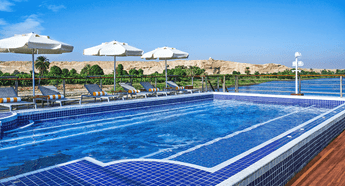 Swimming Pool at The Oberoi Philae Luxury Nile Cruiser