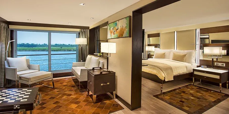 Luxury Suites with Terrace at The Oberoi Philae Luxury Nile Cruiser