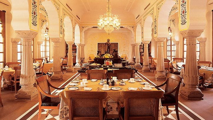 Surya Mahal Fine Dining Restaurant in 5 Star Luxury Resorts The Oberoi Rajvilas Jaipur