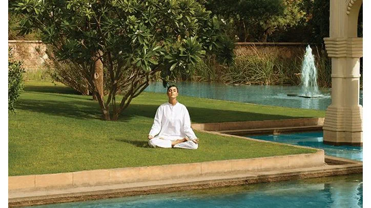 Private Yoga Session at The 5 Star Hotel in Jaipur, The Oberoi Rajvilas
