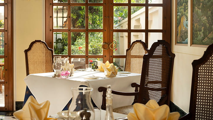 The Dining Room Authentic Rajasthani Cuisine Restaurant at The Oberoi Vanyavilas Ranthambhore