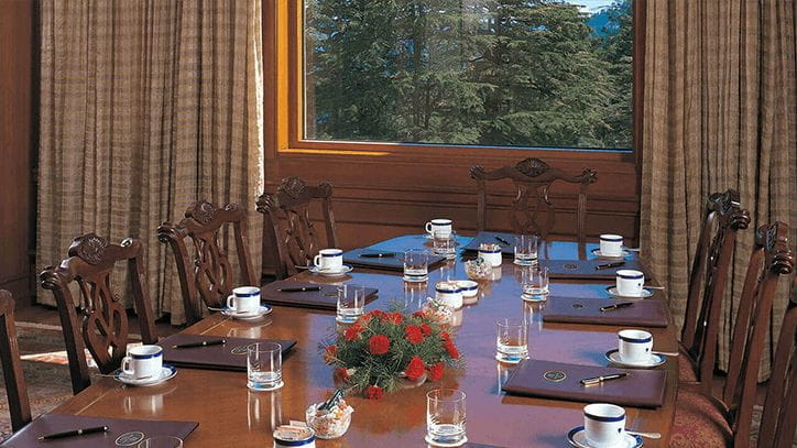 The Auckland Room Luxury Conference Room in Shimla at The Oberoi Wildflower Hall