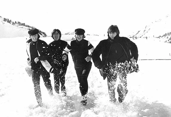 The Beatles in a scene from the 1965 film, Help!