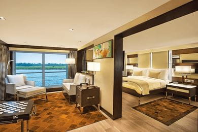 A Deluxe Suite on the luxury cruiser