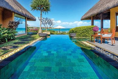 The private pool in the Royal Villa at the resort