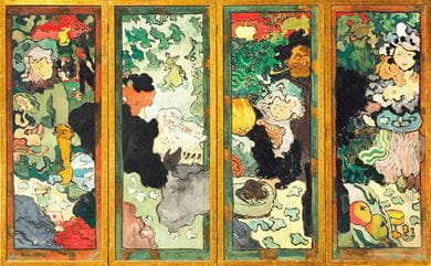 A painting titled The Delights of Life by artist Armand