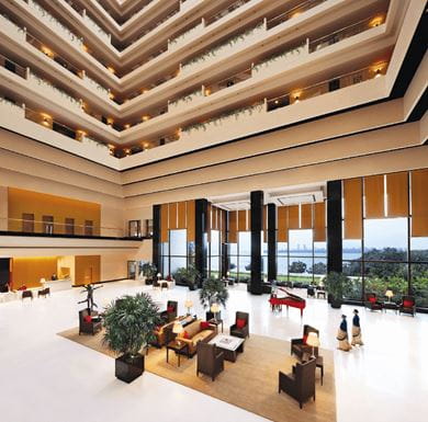 The lobby at The Oberoi, Mumbai