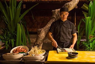 Lumbung, the restaurant at The Oberoi Beach Resort, Lombok