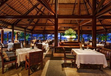 Lumbung, the restaurant at The Oberoi Beach Resort,Lombok