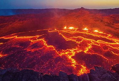 THE BOILING LAVA LAKE ERTA ALE Ethiopia