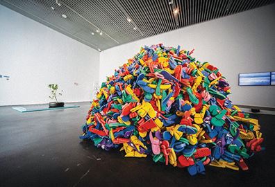 Art installation at Dubai Arts Centre