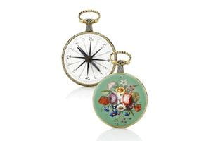 Rare gold and enamel compass circa 1830 