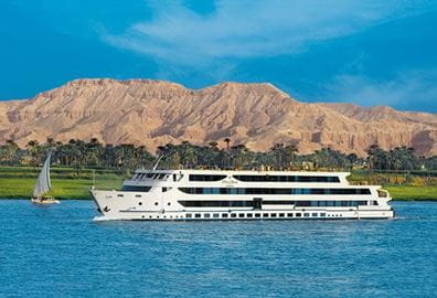 The Oberoi Zahra, Luxury Nile Cruiser, Egypt; Luxury Suite with private decks and an outdoor Jacuzzi