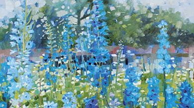 Walled Garden oil on linen;