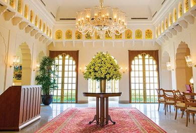 Statement setting at The Oberoi Amarvilās, Agra 
