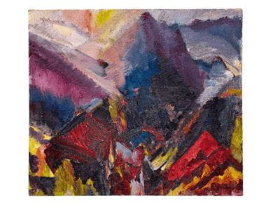 Sunrise in the Mountains, Picos de Asturias, 1935, by David Bomberg