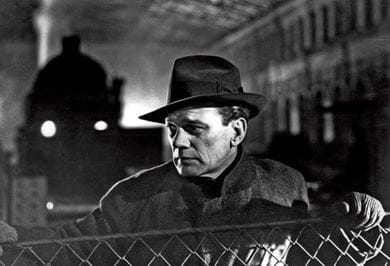 Actor Joseph Cotten in the film adaptation of Graham Greene's novel, 'The Third Man'