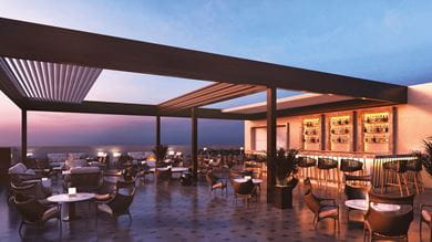 Cirrus9, the rooftop bar at The Oberoi, New Delhi