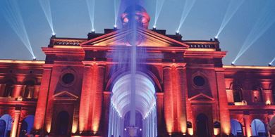 The Amritsar Town Hall is a regal structure built by the British in 1870