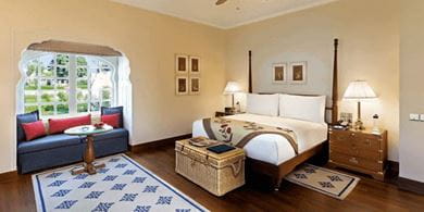 The Luxury Villas are equipped with a fireplace and a private garden