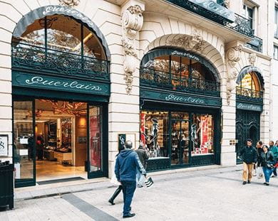 Guerlain’s headquarters at the Champs Elysées