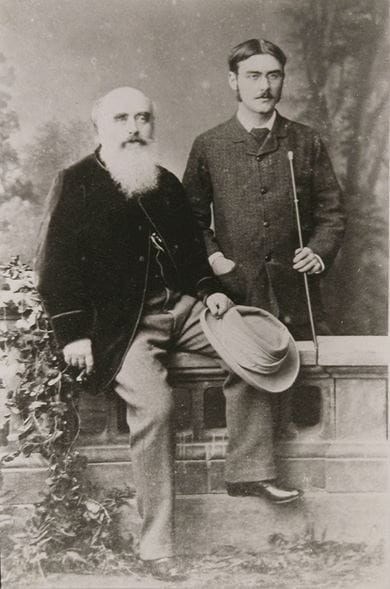 John Lockwood Kipling with his son, author Rudyard Kipling