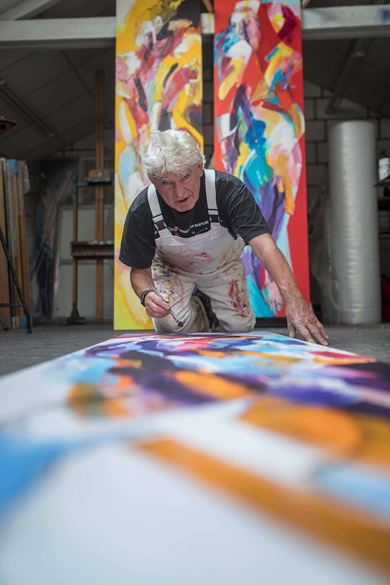 The Dutch painter Lou Thissen