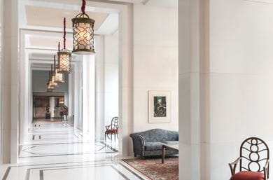 The lobby at The Oberoi, New Delhi 