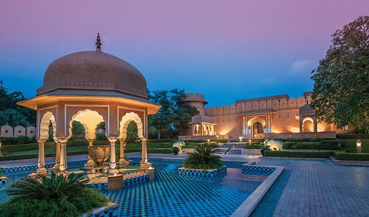 Unforgettable Holidays at the 5 Star Hotel The Oberoi Rajvilas, Jaipur