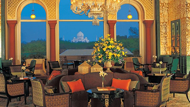The Lounge Open Air Terrace Space at The Oberoi Amarvilas Agra