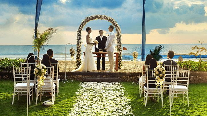 Exotic Villa Wedding Events Venues at The Oberoi Beach Resort Bali