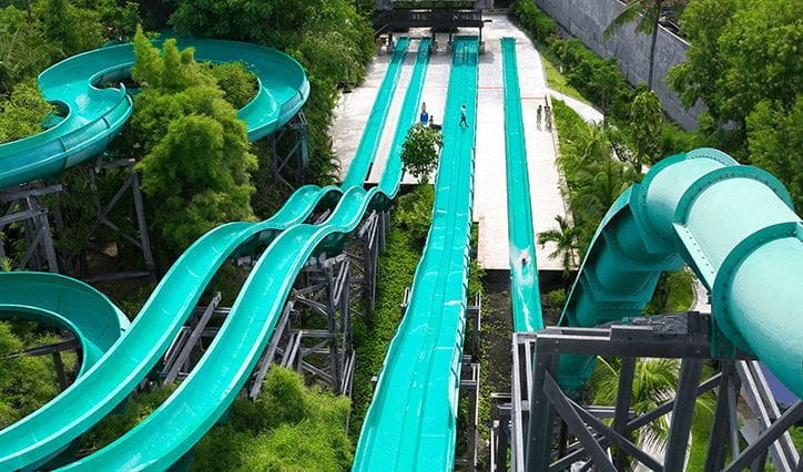 Waterbom Bali Experience in Bali at Luxury Resort The Oberoi Beach Resort Bali