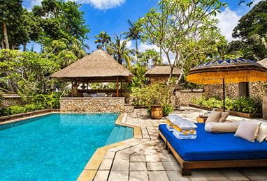 Luxury Villas with Garden View at 5 Star Resort The Oberoi Beach Resort Bali