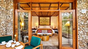 Luxury Lanai Garden View Room at 5 Star Beach Resort The Oberoi Bali