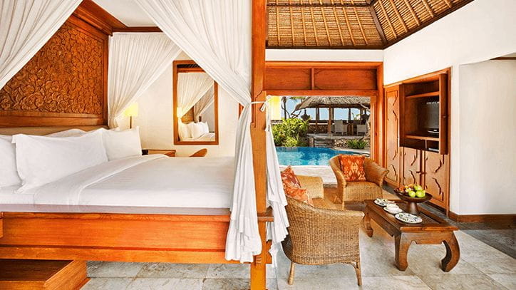 Royal Ocean View Villa with Private Pool at Best 5 Star Luxury Hotel The Oberoi Beach Bali 